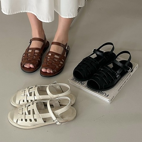 글래디 스트랩 버클 여름 여성 샌들 슬리퍼 신발 1.5cm